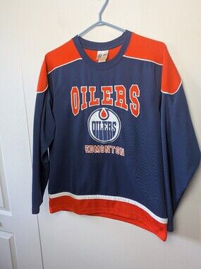 NHL OILERS Edmonton Jersey For Kids Size Large  14-16 Hockey